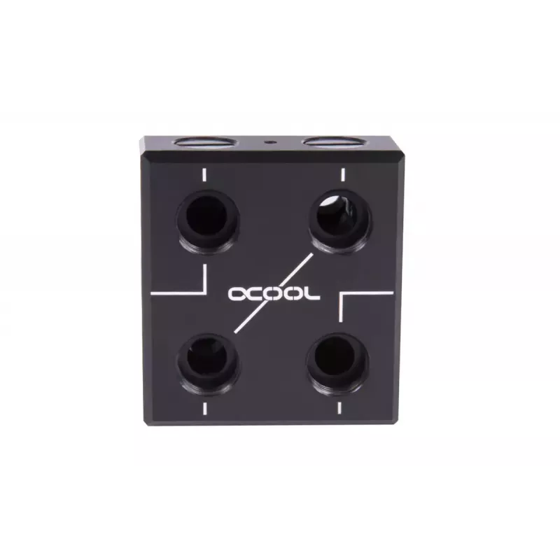 Blok wodny Alphacool 12993 Acetal Miedź Nikiel Czarny 52mm 56mm 22,5mm