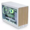 Obudowa PC Lian Li A3-mATX Micro Tower — Biała z drewnem, obsługuje zasilacze ATX/SFX/SFX-L, płyty Micro-ATX/Micro-ITX, 1x3,5 cala + 2x2,5 cala
