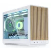 Obudowa PC Lian Li A3-mATX Micro Tower — Biała z drewnem, obsługuje zasilacze ATX/SFX/SFX-L, płyty Micro-ATX/Micro-ITX, 1x3,5 cala + 2x2,5 cala