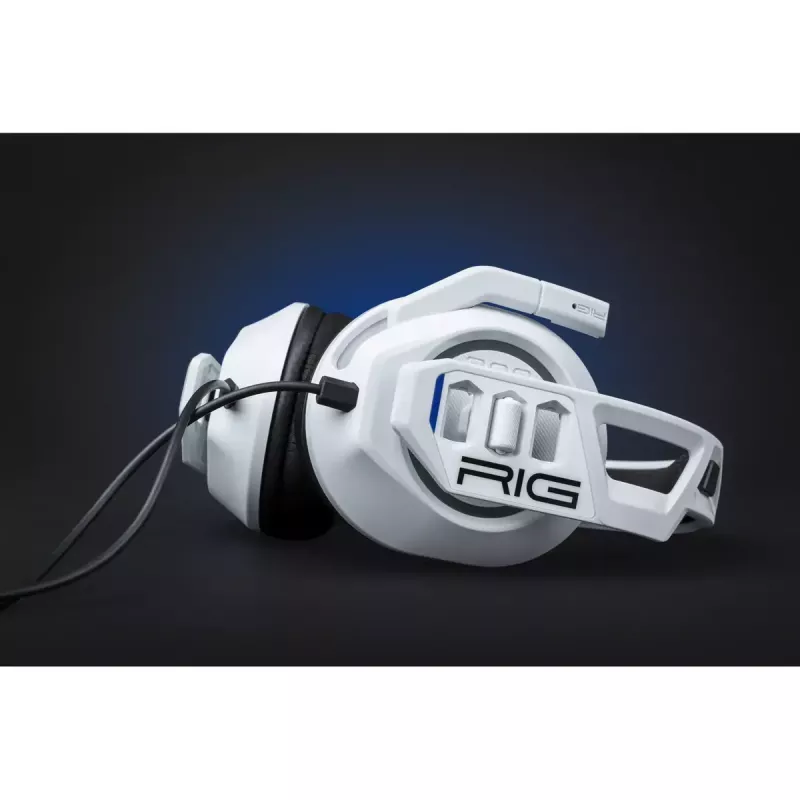 Headset nacon RIG 300 PRO HS — przewodowy gamingowy zestaw słuchawkowy nauszny, wokółuszny, 20–20000 Hz, kabel 1,2 m, biały