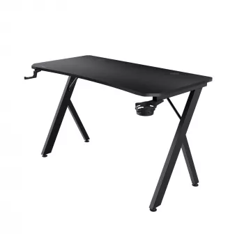 Biurko Trust GXT 700 Omnius Czarny Prostokątna Metalowa rama 1200x600x740mm