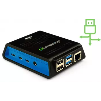 Komputer NComputing RX420 RDP Intel Celeron 4GB RAM 32GB SSD zintegrowana karta graficzna Windows 10