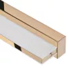Lampa ścienna LED ActiveJet AJE-MERO GOLD, montaż natynkowy, prostokątna, 4000 K, 850 lm, niewymienna żarówka