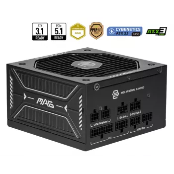 Zasilacz MSI MAG A750GLS PCIE5 750 W 24-pin ATX w pełni modułowy 80 PLUS Gold czarny
