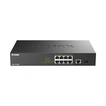 Przełącznik sieciowy D-Link DGS-1010MP/E Niezarządzalny L2 Gigabit Ethernet (10/100/1000) Power over Ethernet (PoE) 1U Czarny