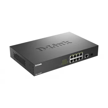 Przełącznik sieciowy D-Link DGS-1010MP/E Niezarządzalny L2 Gigabit Ethernet (10/100/1000) Power over Ethernet (PoE) 1U Czarny