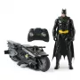 Zdalnie sterowany motocykl Batcycle od DC Shoes z 12-calową figurką Batmana, czarny, wymaga 8 baterii, dla dzieci od 4 lat