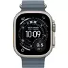 Smartwatch Apple Watch Ultra 3 GPS + Cellular 49 mm Naturalna tytanowa koperta z paskiem Anchor niebieski Ocean