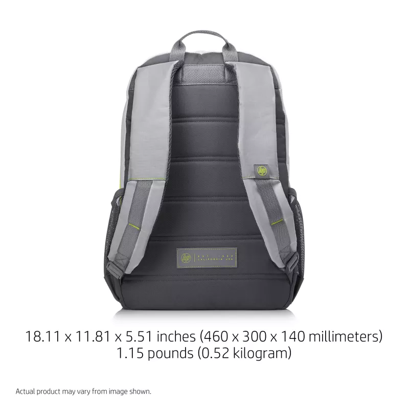 Plecak HP 39,62 cm (15,6 cala) Active Backpack szary/neonowożółty
