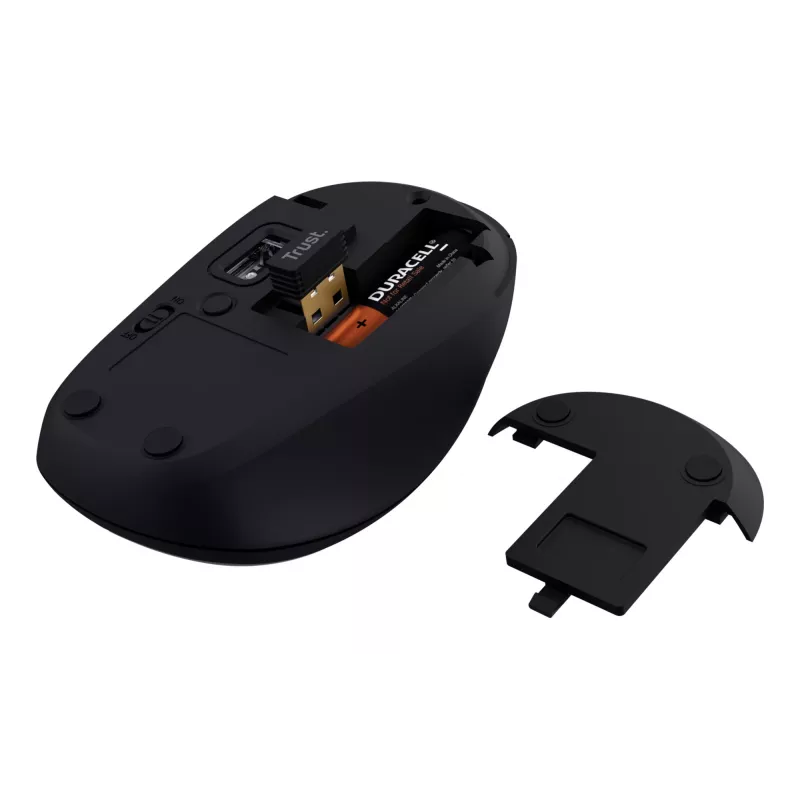 Mysz Trust Yvi+ uniwersalna symetryczna RF Wireless + Bluetooth optyczna 1600 DPI