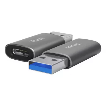 Trust Calyx USB Type-C USB Type-A Szary Złącze 1 USB Type-C Złącze 2 USB Type-A