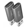 Trust Calyx USB Type-C USB Type-A Szary Złącze 1 USB Type-C Złącze 2 USB Type-A