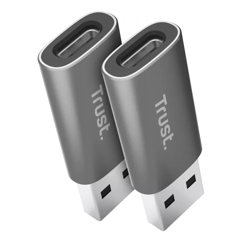 Trust Calyx USB Type-C USB Type-A Szary Złącze 1 USB Type-C Złącze 2 USB Type-A