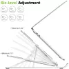 Podstawka pod laptopa Techly ICA-TBL 134TY Srebrna Aluminium Wysokość 55-155mm