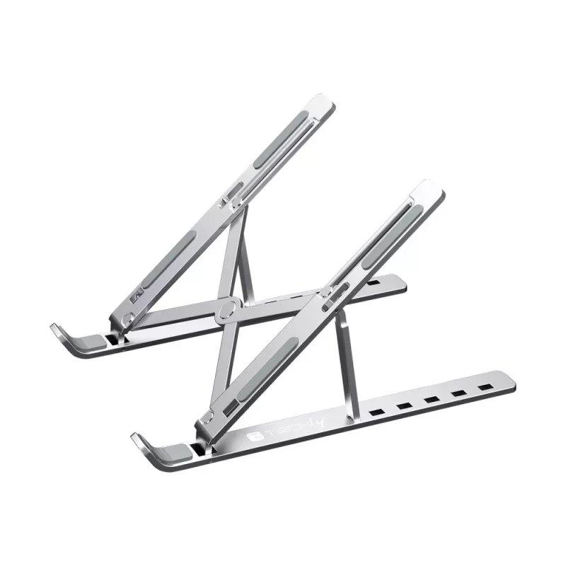 Podstawka pod laptopa Techly ICA-TBL 134TY Srebrna Aluminium Wysokość 55-155mm