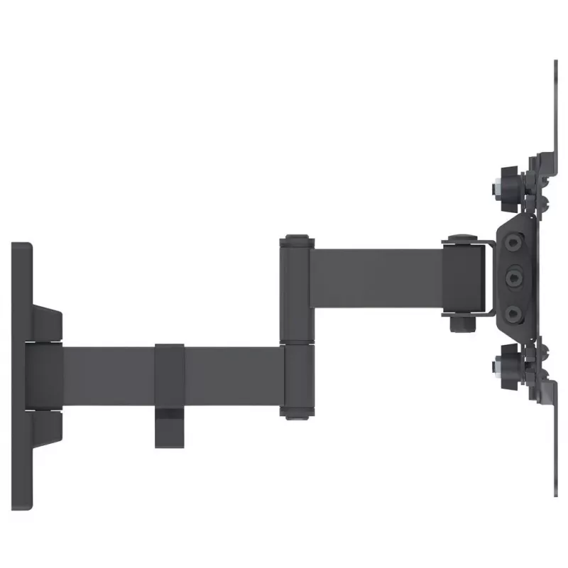 Manhattan Uchwyt ścienny do telewizora i monitorów (pełny ruch), do ekranów od 13 inch do 42 inch, kompatybilność VESA: wszystkie od 75x75 mm do 200x200 mm – sprawdź wymiary czterech otworów montażowych z tyłu ekranu, aby upewnić się, że pasuje, maks. 20 kg, czarny, uchwyt