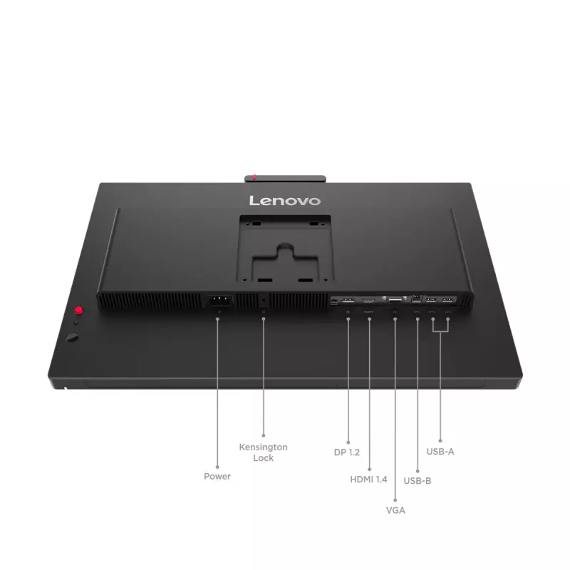 Monitor Lenovo ThinkVision T27QD-4v 27 cali (68.6 cm) Quad HD 2560×1440 IPS LCD, 6 ms, 350 cd/m², koncentrator USB, głośniki, VESA, regulacja wysokości