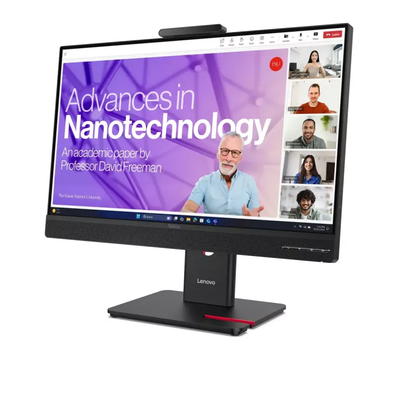 Monitor Lenovo ThinkVision T27QD-4v 27 cali (68.6 cm) Quad HD 2560×1440 IPS LCD, 6 ms, 350 cd/m², koncentrator USB, głośniki, VESA, regulacja wysokości