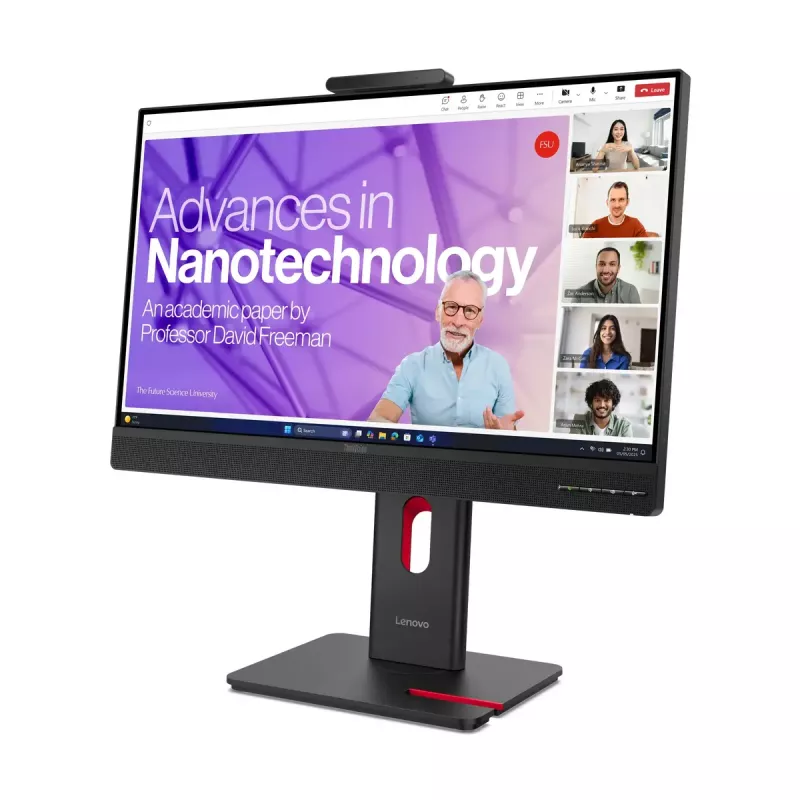 Monitor Lenovo ThinkVision T27QD-4v 27 cali (68.6 cm) Quad HD 2560×1440 IPS LCD, 6 ms, 350 cd/m², koncentrator USB, głośniki, VESA, regulacja wysokości