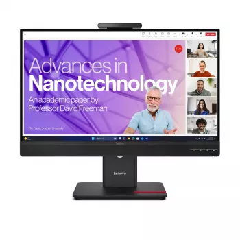 Monitor Lenovo ThinkVision T27QD-4v 27 cali (68.6 cm) Quad HD 2560×1440 IPS LCD, 6 ms, 350 cd/m², koncentrator USB, głośniki, VESA, regulacja wysokości