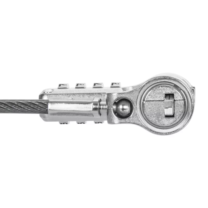 Zamek linkowy Targus ASP96GLX-S srebrny 2 m zamek szyfrowy
