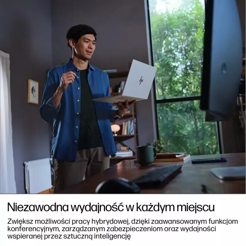 Notebook HP EliteBook G8 Ultra 7 255U 16 cali WUXGA IPS 400 nitów 32 GB DDR5 5600 1 TB SSD Arc Kamera IR 5 MP 62 Wh W11Pro Glacier srebrny