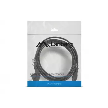 Kabel zasilający Lanberg CA-C5CA-11CC-003-BK 3m Złącze C5 Wtyczka CEE7/7
