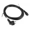 Kabel zasilający Lanberg CA-C5CA-11CC-003-BK 3m Złącze C5 Wtyczka CEE7/7
