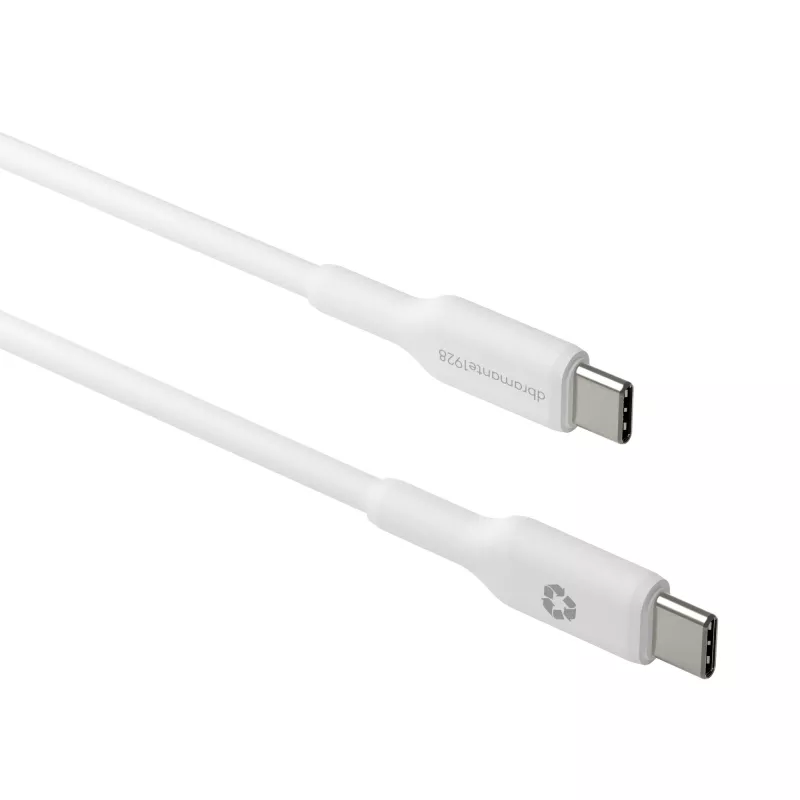 Kabel USB-C na USB-C d bramante Bulk 2 m, biały
