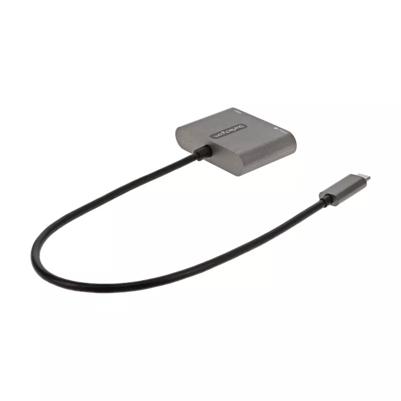 StarTech.com Adapter wieloportowy USB-C, USB-C na HDMI 4K, 100W PD Pass-Through, Hub USB 3.0 5Gbps (1xType-C/1xA), Mini stacja dokująca USB-C, Przenośna stacja dokująca do laptopa