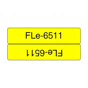 Taśma do etykietowania Brother FLE-6511 czarna na żółtym