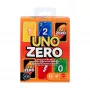 Gra karciana MATTEL UNO Zero — Gra karciana typu pozbywanie się kart, wiek 7+, zawiera talię i kartę wyników