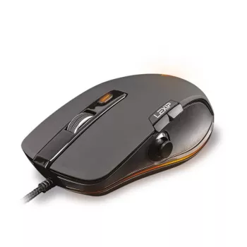 Mysz gamingowa Lexip NP93 Neptunium Alpha — przewodowa optyczna, ergonomiczny kształt, programowalne przyciski