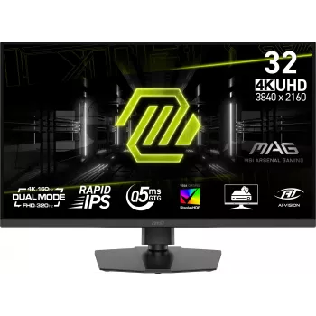 Monitor komputerowy MSI MAG 322URDF E16 80 cm (31,5 cala) 3840 x 2160 pikseli 4K Ultra HD Czarny