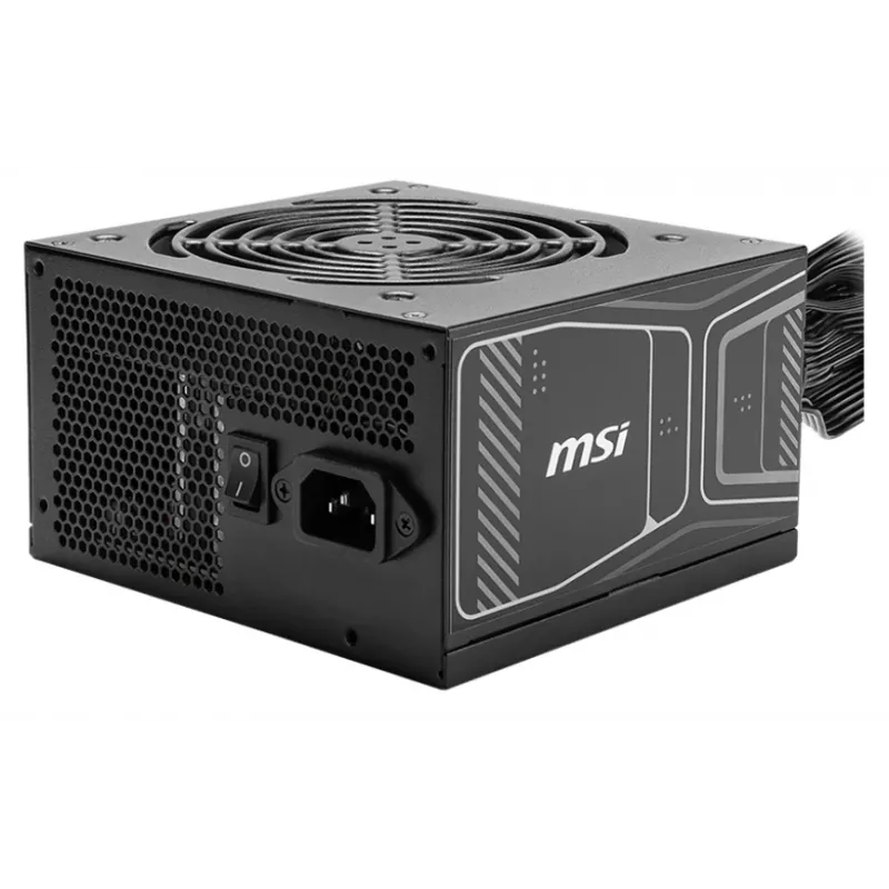 Zasilacz MSI MAG A850GN 850 W ATX 20+4 pin, 80 PLUS Gold, nie modułowy, wentylator 120 mm, czarny