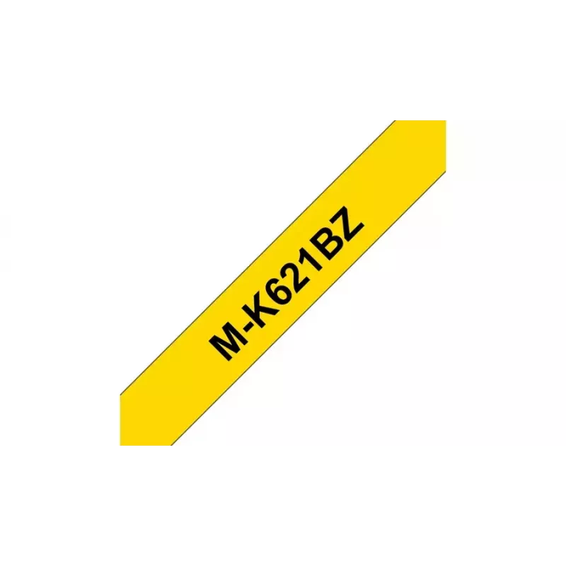 Taśma do drukarki etykiet Brother M-K621BZ, czarny nadruk na żółtym tle