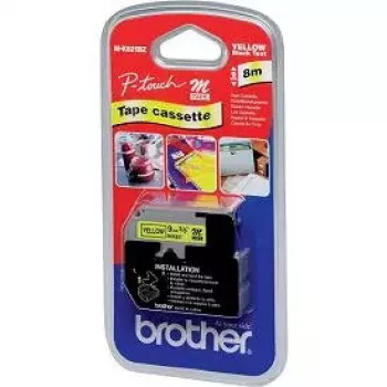 Taśma do drukarki etykiet Brother M-K621BZ, czarny nadruk na żółtym tle