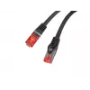 Kabel sieciowy Lanberg PCF6-10CU-0100-BK 1m Cat6 F/UTP Czarny