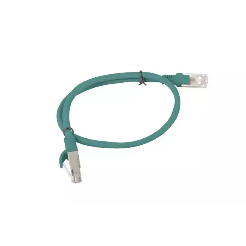 Kabel sieciowy Lanberg PCU6-10CC-0050-G RJ-45 Cat6 0,5 m zielony
