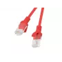 Kabel sieciowy Lanberg PCU6-10CC-0050-R RJ-45 Cat6 0.5 m Czerwony