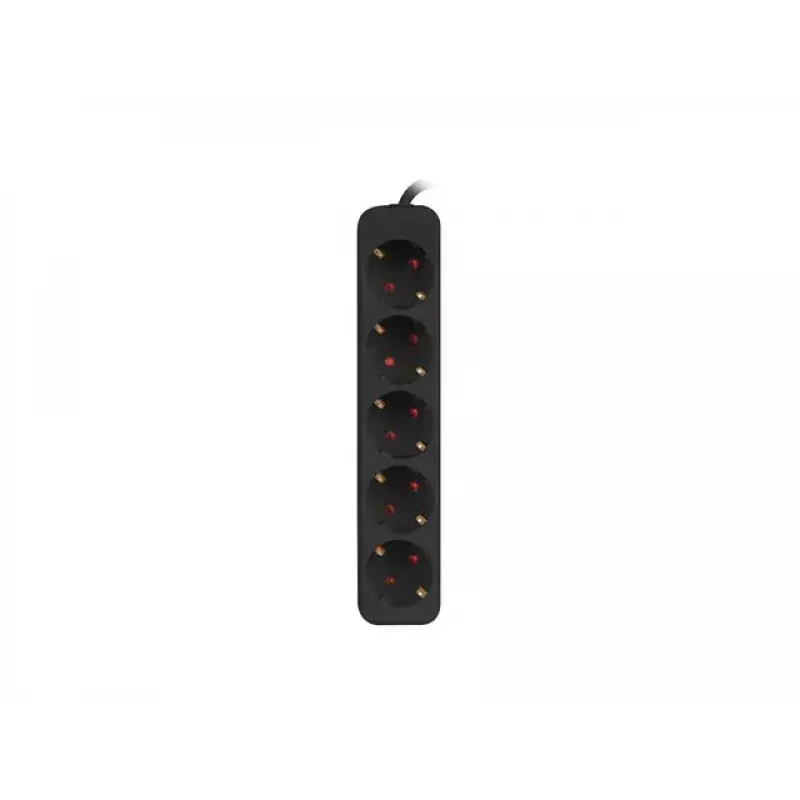 Przedłużacz zasilający Lanberg PS0-05F-0150-BK 1,5m 5 gniazd AC Wewnętrzny Czarny