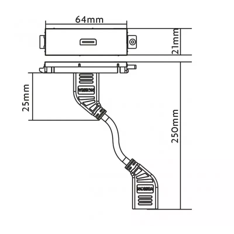 Gniazdo HDMI Vision TC3