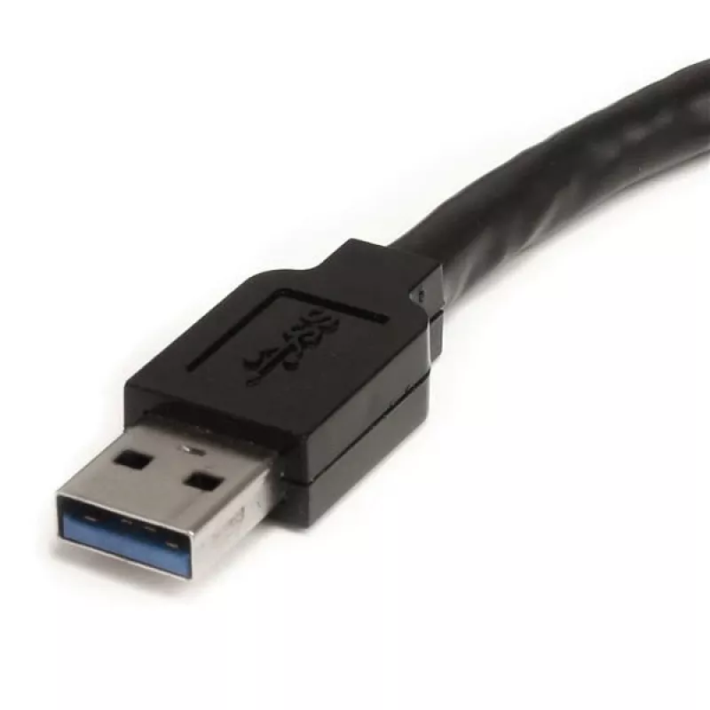 StarTech.com 10m aktywny kabel przedłużający USB 3.0 – M/Ż, 10 m, USB A, USB A, USB 3.2 Gen 1 (3.1 Gen 1), 5 Gbit/s, czarny