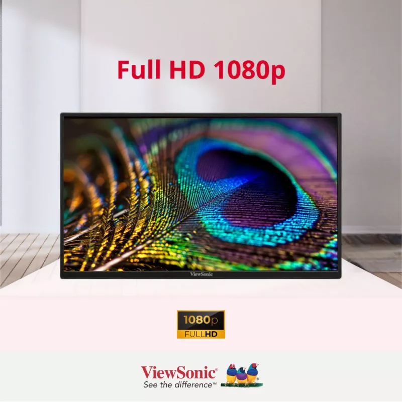 Monitor komputerowy Viewsonic VA1650 40,6 cm (16 cali) 1920 x 1080 pikseli Full HD LED Czarny