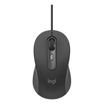 Przewodowa klawiatura pełnowymiarowa z myszą Logitech 920-013349 — USB, QWERTY US International, grafitowa, kabel 1,8 m