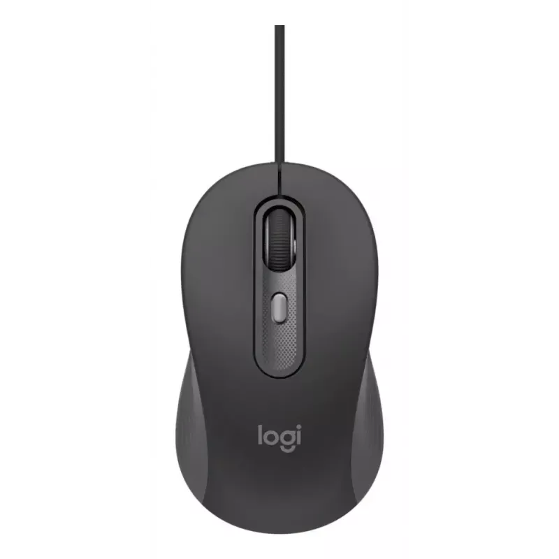 Przewodowa klawiatura pełnowymiarowa z myszą Logitech 920-013349 — USB, QWERTY US International, grafitowa, kabel 1,8 m