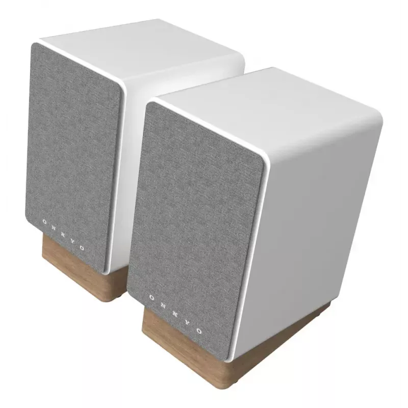 Onkyo 2-way Speaker GX-30ARC — 2.0 channels, Wired & Wireless, 50 W RMS, 55–20000 Hz, szary/biały