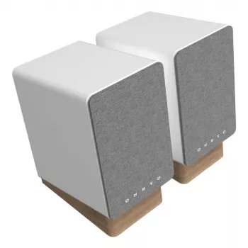Onkyo GX-10DB 2-drożny głośnik przewodowy i bezprzewodowy 2.0 30 W, 70–20000 Hz, szary/biały