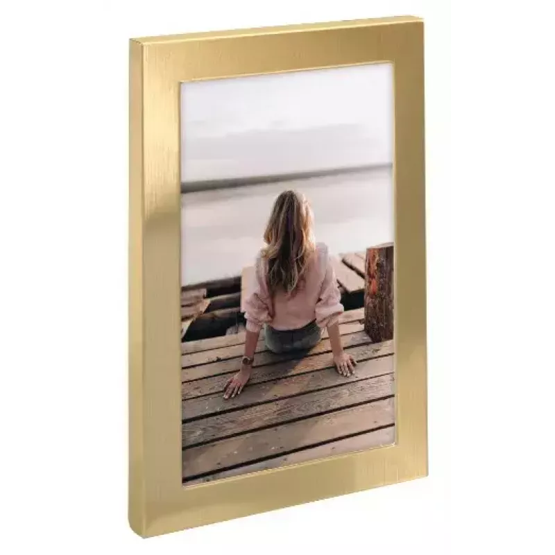Pojedyncza ramka na zdjęcia Hama Riva złota aluminiowa 140x190mm