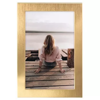 Pojedyncza ramka na zdjęcia Hama Riva złota aluminiowa 140x190mm